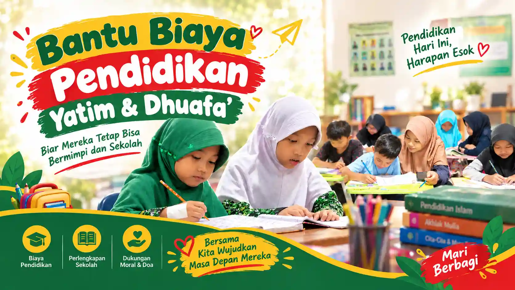 Bantu Biaya Pendidikan Yatim